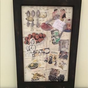 MAGNETIC BULLETIN  BOARD.  CHARMING AND USEFUL.